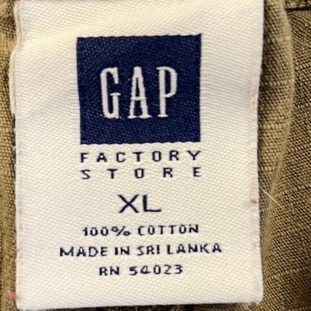 Gap Factory Store Men's XL Ripstop Hiking Shorts Khaki Tan Built-in Belt Cotton